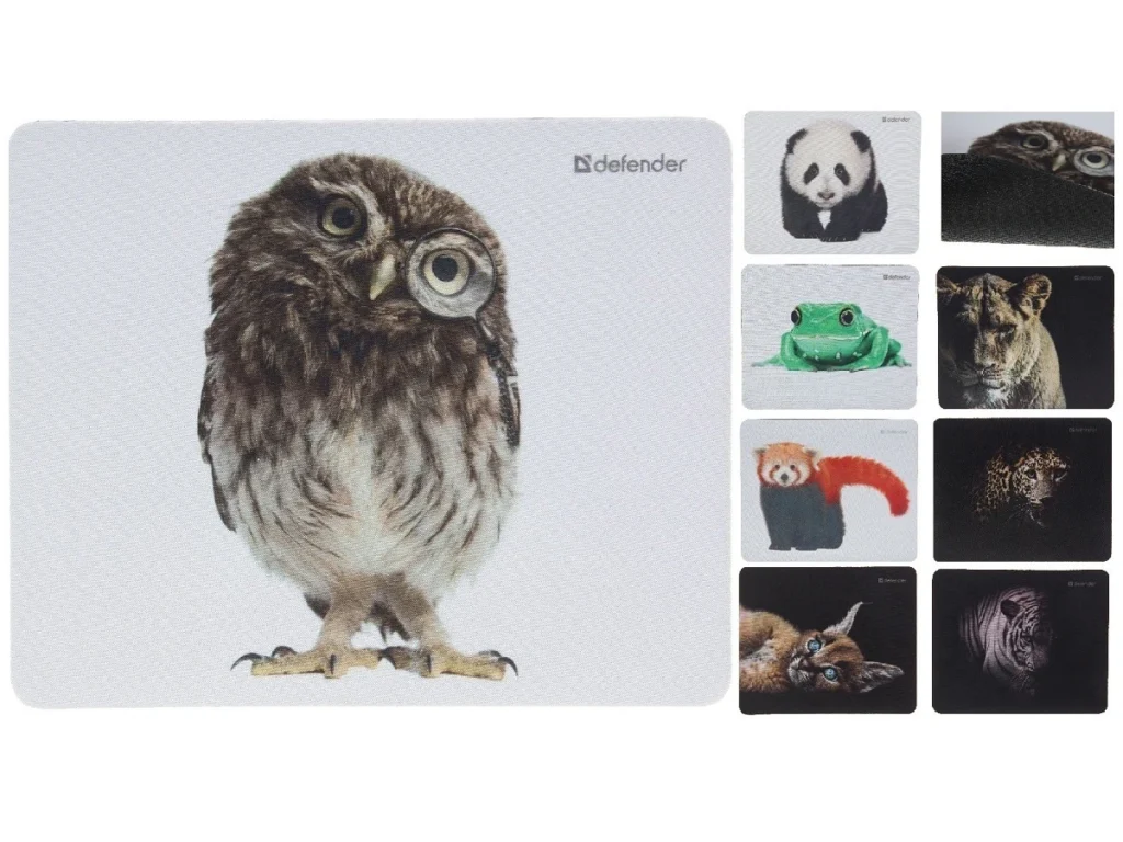 Коврик DEFENDER Wild Animals, 8 изображений, 220x180x2 мм (1/8/200)