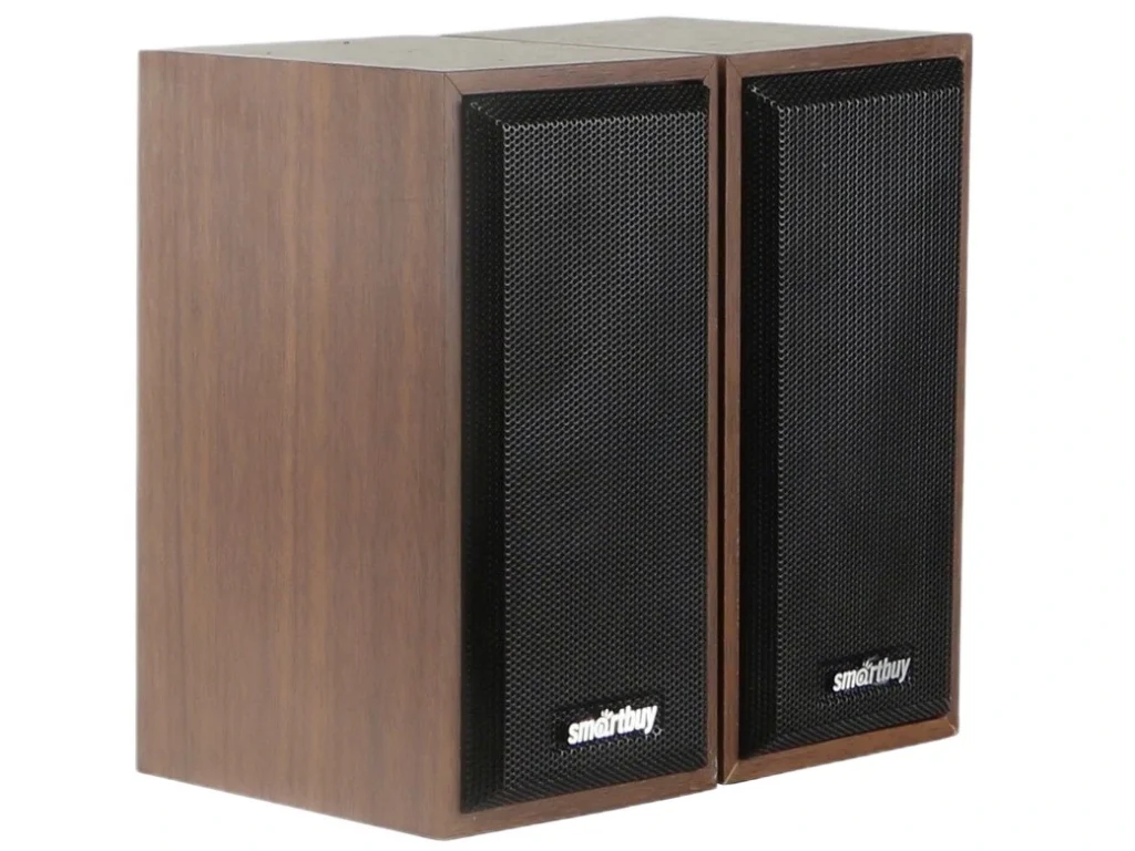 Колонки SmartBuy 2.0 ONE, коричневый, дерево, 6 Вт, питание от USB (1/20)