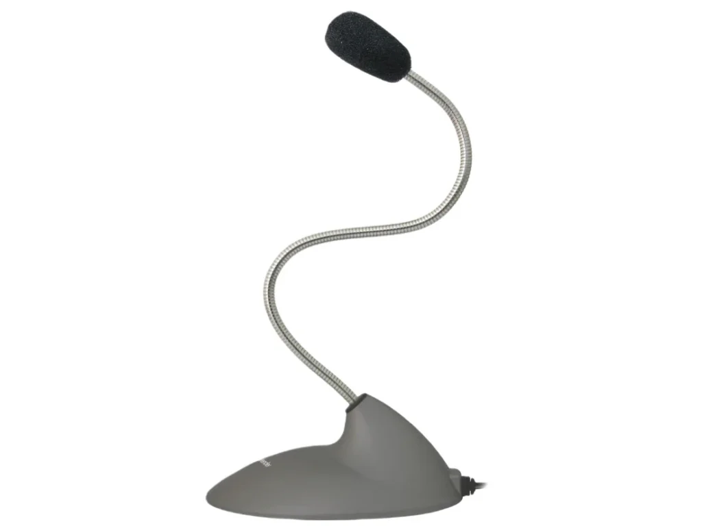 Микрофон DEFENDER MIC-111, серый, для компьютеров, кабель 1,5 м. (1/100)