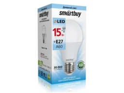 Лампа светодиодная SMARTBUY A60 15Вт 220V 4000K E27 (нейтральный свет) (1/10/50)