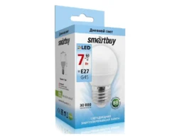 Лампа светодиодная SMARTBUY G45 7Вт 220V 4000K E27 (глоб, нейтральный свет) (1/10/50)