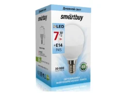 Лампа светодиодная SMARTBUY P45 7Вт 220V 4000K E14 (глоб, нейтральный свет) (1/10/50)