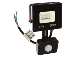 Прожектор светодиодный GAUSS Elementary 10W 700lm IP65 6500К, холодный свет, с датчиком движения 1/4