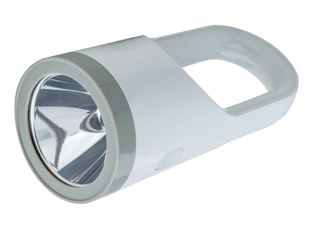 Фонарь КОСМОС светодиодный KOSAccu9105W_pearl аккумуляторный 5W LED +19W LED, 3.7V 1800mah, 3режима