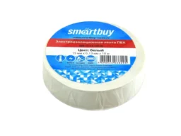 Изолента SMARTBUY 0,13х15мм, 10 метров, белая (SBE-IT-15-10-w) (10/500)