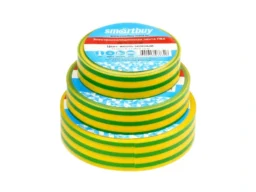 Изолента SMARTBUY 0,13х15мм, 10 метров, желто-зеленая (SBE-IT-15-10-yg) (10/500)