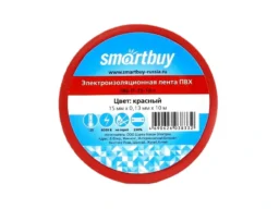 Изолента SMARTBUY 0,13х15мм, 10 метров, красная (SBE-IT-15-10-r) (10/500)