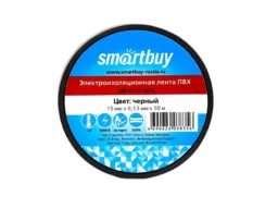 Изолента SMARTBUY 0,13х15мм, 10 метров, черная (SBE-IT-15-10-b) (10/500)