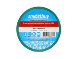 Изолента SMARTBUY 0,13х15мм, 20 метров, зеленая (SBE-IT-15-20-g) (10/200)
