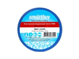 Изолента SMARTBUY 0,18х19мм, 20 метров, синяя (SBE-IT-19-20-db) (10/200)