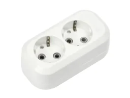 Колодка розеточная SMARTBUY 2 гнезда 16А/3,5кВт c заземлением (SBE-16-2-00-Z) (1/100)