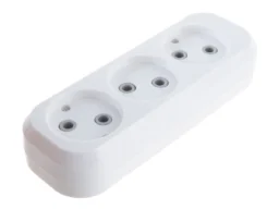 Колодка розеточная SMARTBUY 3 гнезда 10А/2,2кВт без заземления (SBE-10-3-00-N) (1/100)