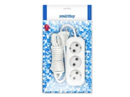 Удлинитель Smartbuy 3 гнезда 15 метров 10А/2,2кВт без заземления ПВС 2х1,0 (SBE-10-3-15-N) (1/12)