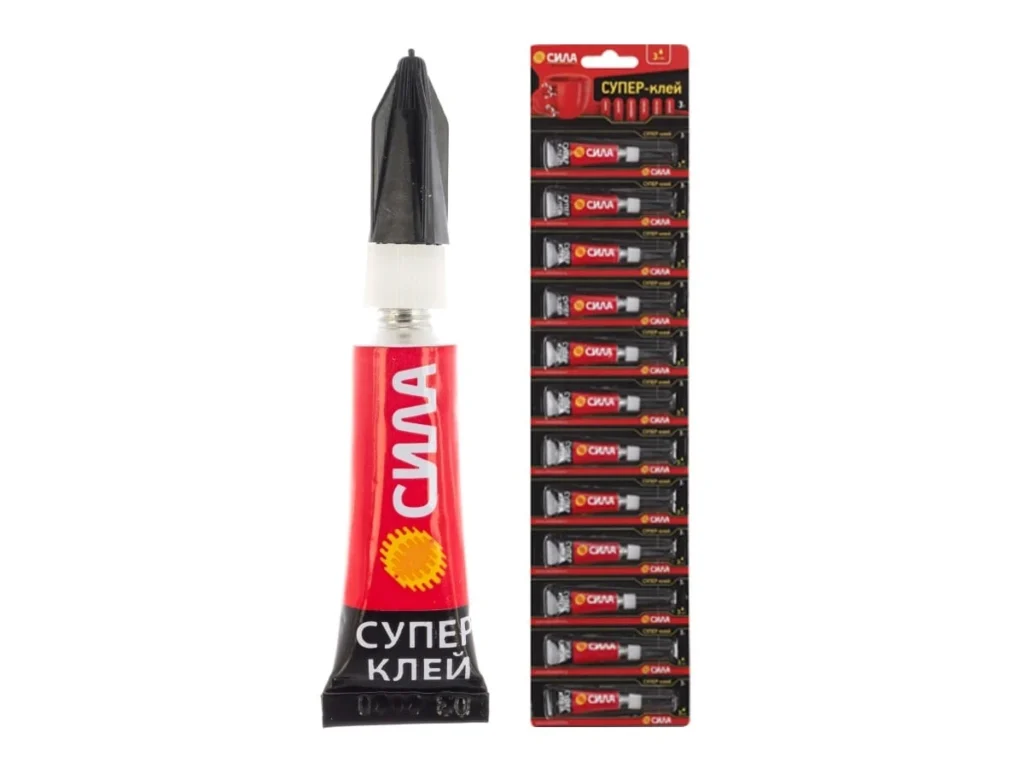 Супер- клей СИЛА (сверхпрочный), 3 гр., лента BL-12 (12/576)