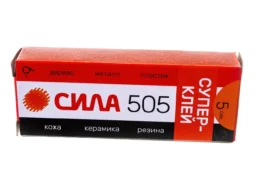 Супер-клей СИЛА 505 (универсальный, прозрачный), 6 гр., пластиковый тюбик в коробке (36/432)