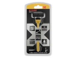 Бритвенные системы Kodak 30422032 Бритва мужская 5 лезвий прорезиненная ручка плавающая головка 4 с