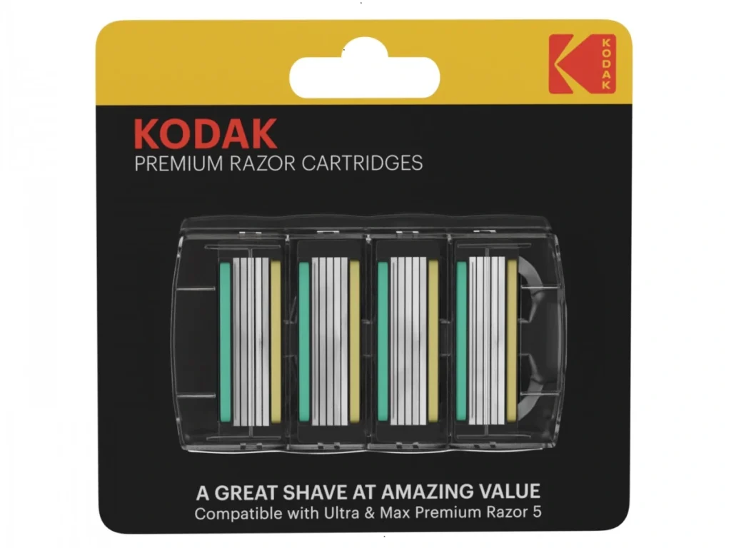 Сменные кассеты для бритья Kodak 30421981 Premium 5 лезвий 4 штуки для станка Prem Razor 5 (4/24/96