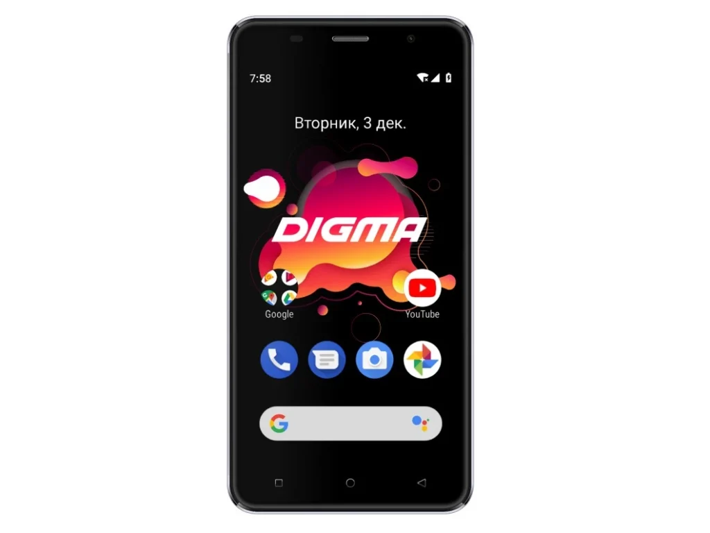 Смартфон Digma X1 3G Linx 16Gb 1Gb черный