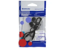Наушники DEFENDER Basic 603, чёрные, вакуумные, шнур 1.1 м. (1/100)