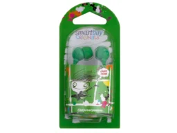 Наушники SmartBuy SBE-3200 Color Trend, зелёные, вакуумные, шнур 1.2 м. (1/320)