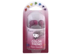 Наушники SmartBuy SBE-3500 Color Trend, пурпурные, вакуумные, шнур 1.2 м. (1/320)