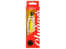 Зарядка (кабель) Smartbuy MicroUSB нейлон L-TYPE белый 2 А, 1 м BOX(iK-12FLL-NBwhite)/60