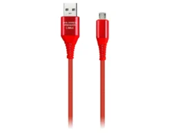 Кабель Smartbuy MicroUSB в рез.оплет. Gear, 1м. мет.након.,