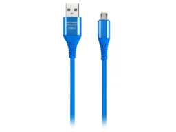 Кабель Smartbuy MicroUSB в рез.оплет. Gear, 1м. мет.након.,