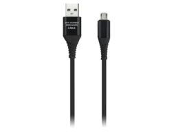 Кабель Smartbuy MicroUSB в рез.оплет. Gear, 1м. мет.након.,