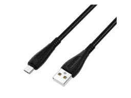 Кабель USB - микро USB Borofone BX38, Cool, 1.0м, круглый, 2.4A, силикон, цвет: чёрный(1/360)