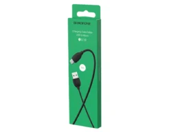 Кабель USB - микро USB Borofone BX19 Benefit, 1.0м, круглый, 2.0A, ПВХ, цвет: чёрный(1/648)