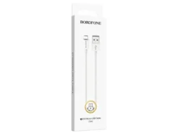 Кабель USB - микро USB Borofone BX22 Bloom, 1.0м, круглый, 2.1A, силикон, цвет: белый (1/648)
