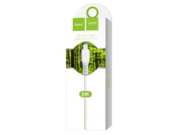Кабель USB - микро USB HOCO X20, 3.0м, круглый, 2.1A, силикон, цвет: белый (1/30/300)