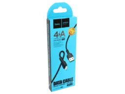 Кабель USB - микро USB HOCO X33 Surge, 1.0м, круглый, 4.0A, силикон, цвет: чёрный (1/33/330)