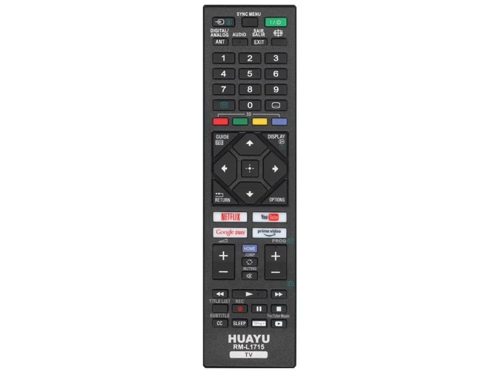 У/П для Sony RM-L1715 корпус пульта RM-ED062 + YOU-TUBE , NETFLIX,