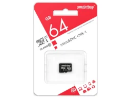 MicroSD 64GB Smart Buy Сlass 10 UHS-I без адаптера