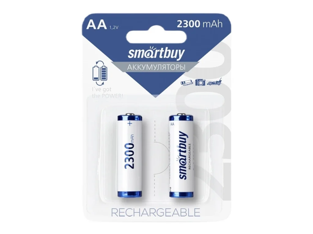 Аккумулятор Smartbuy R6 NiMh (2300 mAh) (2 бл) (24/240)