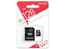 MicroSD 128GB Smart Buy Class10 UHS-I + SD адаптер