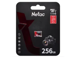 MicroSDXC 256GB Netac P500 Extreme Pro Class 10 UHS-I A1 V30 (100 Mb/s) без адаптера