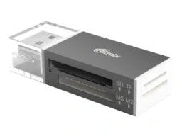 Картридер RITMIX CR-2042, черный, USB 2.0, SD, Micro SD, MS, M2 (1/120)