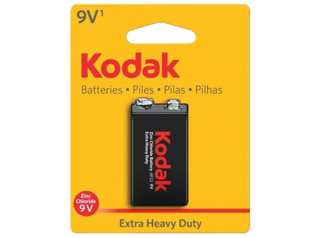 Элемент питания KODAK Heavy Duty 6F22 (крона) BL1 (K9VHZ-1B) (10/50/5200)