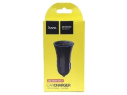 АЗУ 2 USB HOCO, UC204, 1000mA, 2400mA, пластик, цвет: чёрный (1/152)
