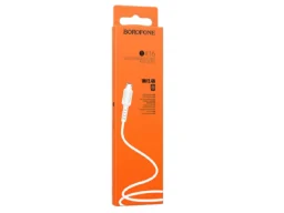 Кабель USB - микро USB Borofone BX16 Easy, 1.0м, круглый, 2.0A, ПВХ, цвет: белый(1/648)