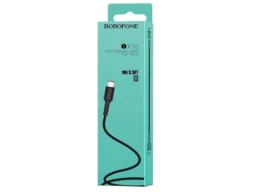Кабель USB - Type-C Borofone BX16 Easy, 1.0м, круглый, 2.0A, ПВХ, цвет: чёрный(1/648)