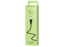 Кабель USB - Type-C Borofone BX17 Enjoy, 1.0м, круглый, 2.0A, ПВХ, цвет: чёрный(1/648)
