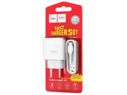 СЗУ 1 USB HOCO C72A Glorious, 2100mA, пластик, кабель микро USB, белый (1/30)