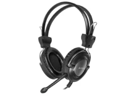 Наушники с микрофоном A4TECH HS-19 серебристый/черный 2м мониторы оголовье (HS-19 (GREY))