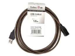 Кабель удлинительный USB2.0 AM/AF прозрачная изоляция 1.8m Telecom (1/200)