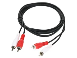 Кабель соединительный TELECOM 2xRCA (M) / 2xRCA (M), чёрный, 2 м. (1/250)