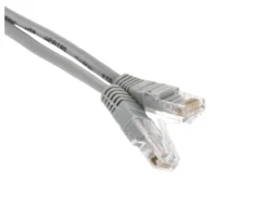 Патч-корд литой TELECOM UTP Кат. 5е, серый, 0.5 м. (1/500)